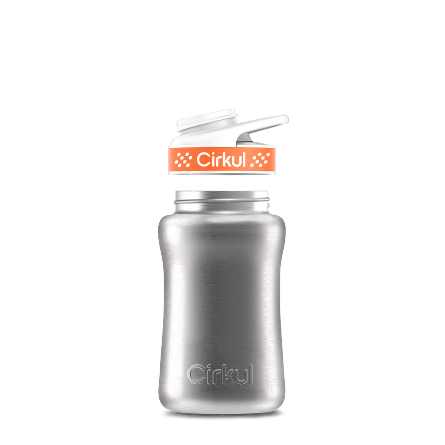 12oz. Stainless Steel Bottle & Comfort Grip Lid